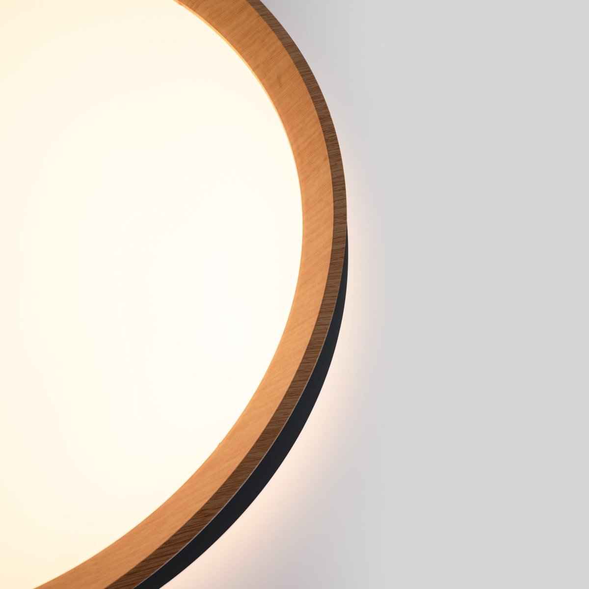 Lámpara de techo LED tipo plafón CCT 24W - Efecto madera - Ø40cm - Barcelona Led-