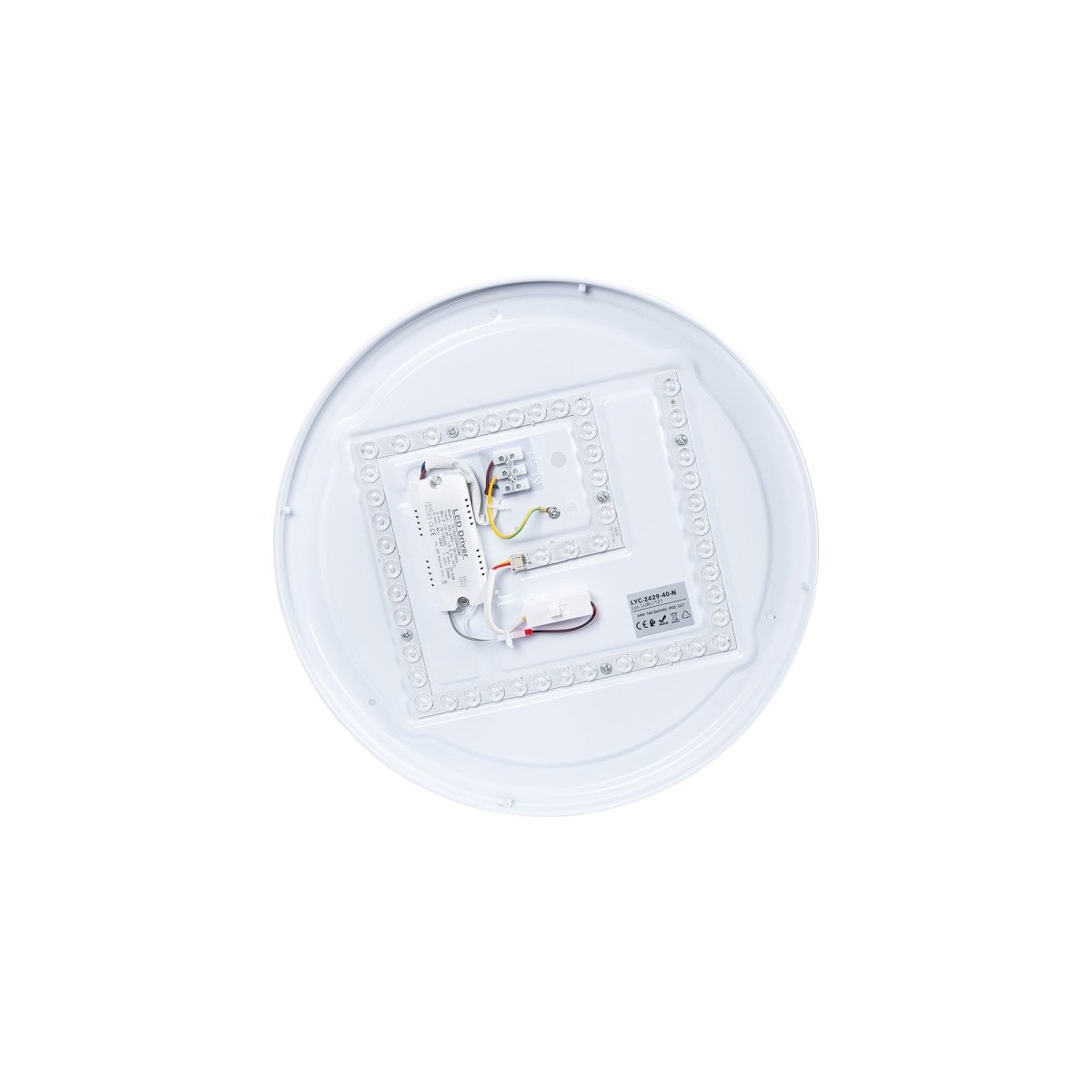 Lámpara de techo LED tipo plafón CCT 24W - Efecto madera - Ø40cm - Barcelona Led-