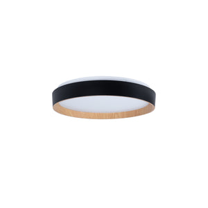 Lámpara de techo LED tipo plafón CCT 24W - Efecto madera - Ø40cm (10)