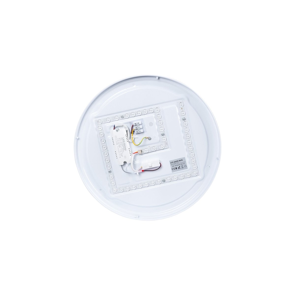Lámpara de techo LED tipo plafón CCT 24W - Efecto madera - Ø40cm - Barcelona Led-