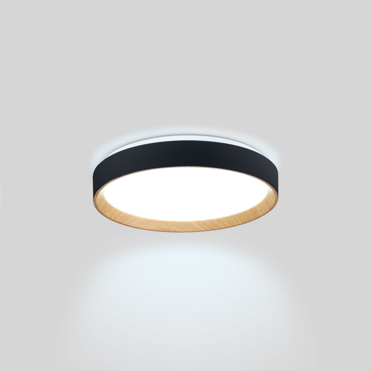 Lámpara de techo LED tipo plafón CCT 24W - Efecto madera - Ø40cm - Barcelona Led-