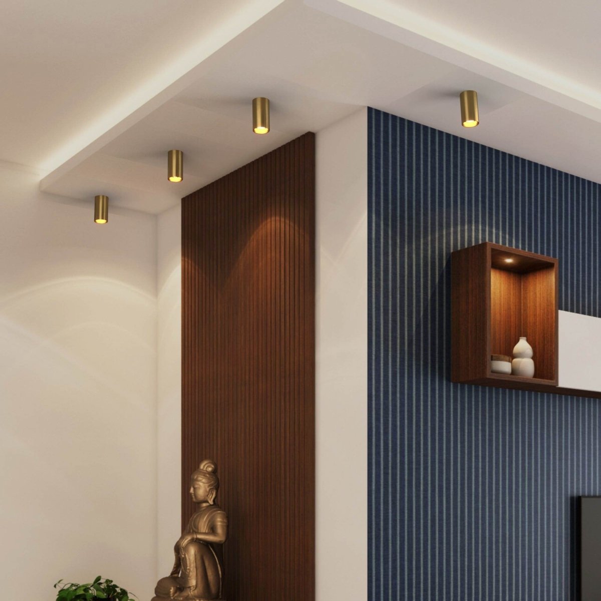 Aplique de techo aluminio "Sandy" - GU10 - Barcelona Led-Decoración