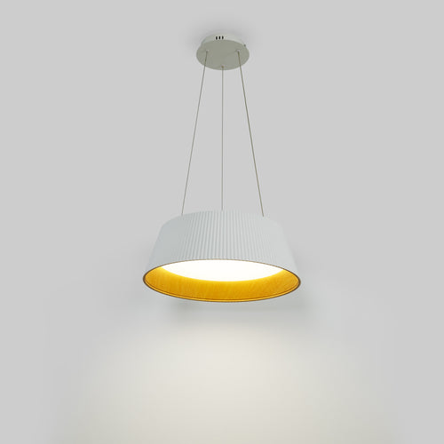 LED Pendelleuchte in Holzoptik CCT 24W ø46cm