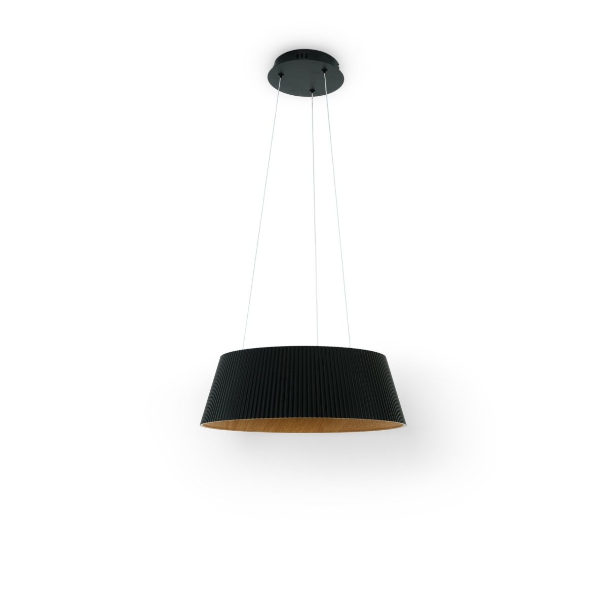 Lámpara colgante LED CCT 24W - Efecto madera - ø46cm - Barcelona Led-Decoración