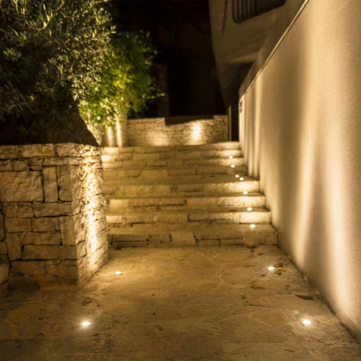 Baliza LED empotrable en suelo 10W - Blanco cálido - IP67 - Color Negro - Barcelona Led-