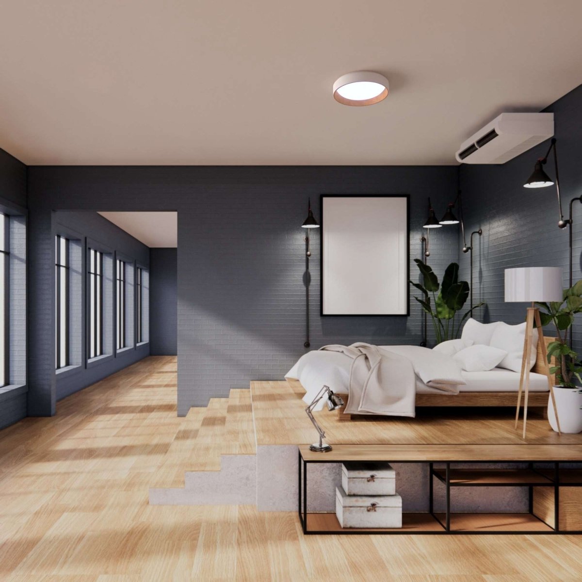 Lámpara de techo LED tipo plafón CCT 24W - Efecto madera - Ø40cm - Barcelona Led-