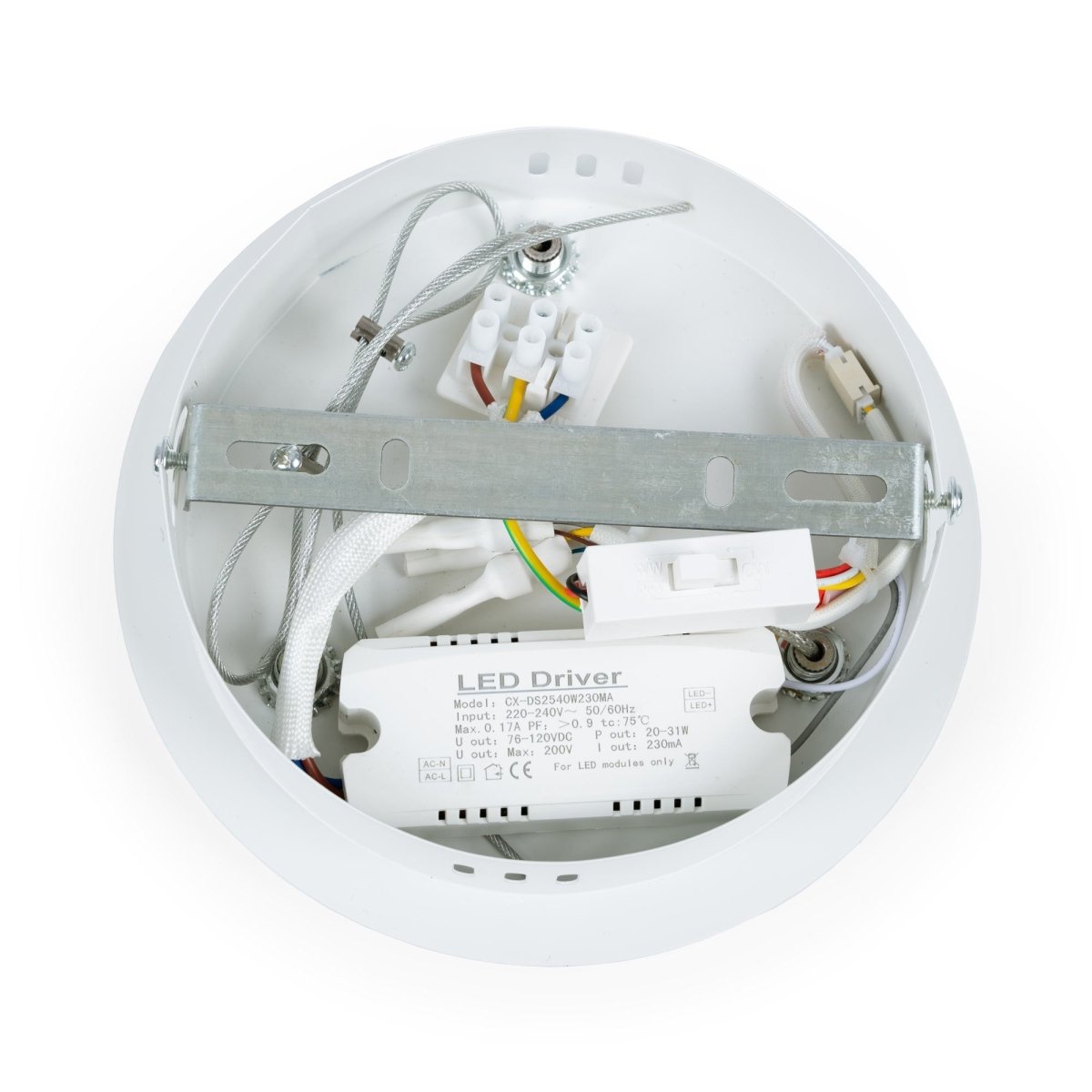 Lámpara colgante LED CCT 24W - Efecto madera - ø46cm - Barcelona Led-Decoración