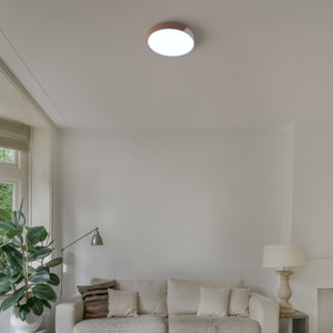 Plafón LED techo CCT 36W - Madera y Policarbonato- ø50cm - IP22 (36)