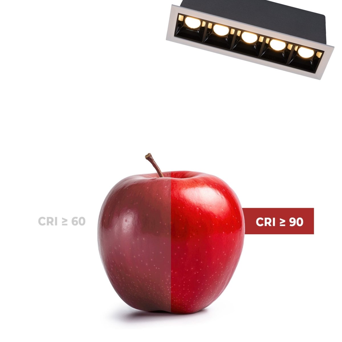 Foco lineal LED empotrable 10W - Chip OSRAM - UGR18 - CRI90 - Barcelona Led-