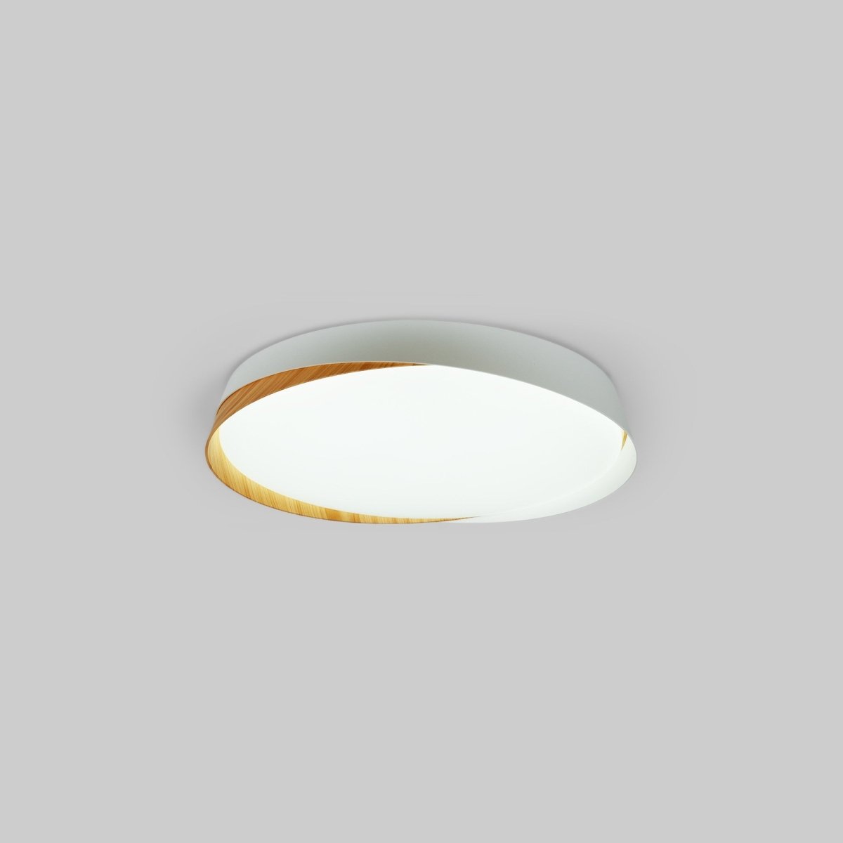 Lámpara de techo LED tipo plafón CCT 24W - Efecto madera - ø40cm - IP22 - Barcelona Led-