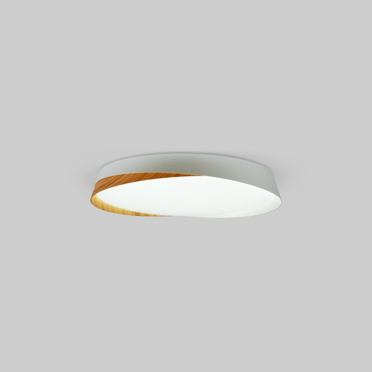 Lámpara de techo LED tipo plafón CCT 24W - Efecto madera - ø40cm - IP22 - Barcelona Led-