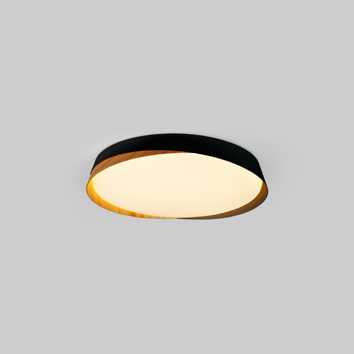 Lámpara de techo LED tipo plafón CCT 24W - Efecto madera - ø40cm - IP22 - Barcelona Led-