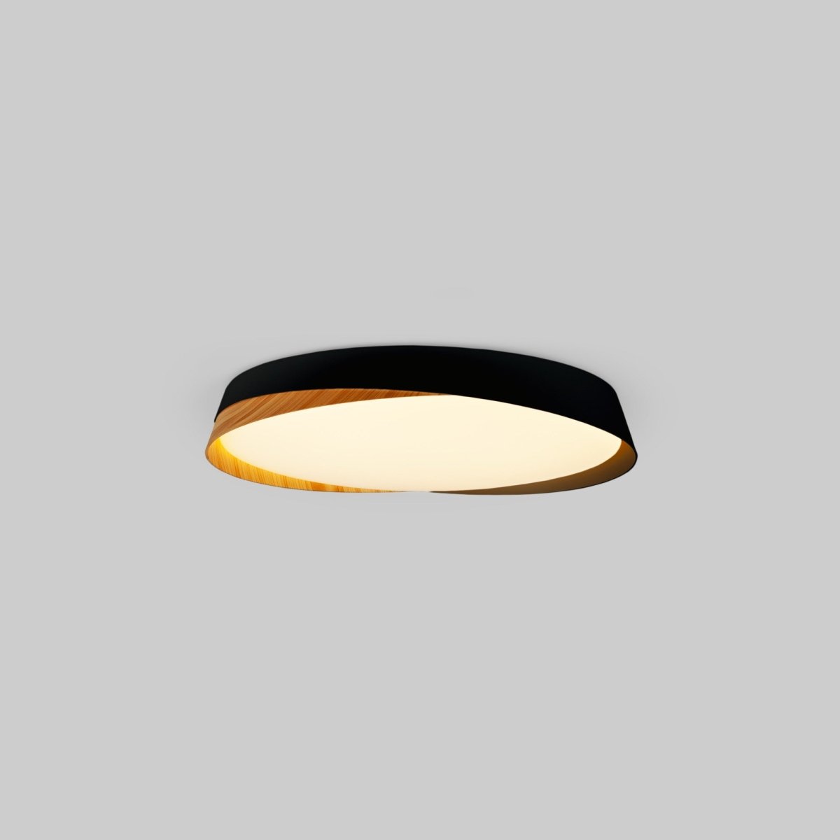 Lámpara de techo LED tipo plafón CCT 24W - Efecto madera - ø40cm - IP22 - Barcelona Led-