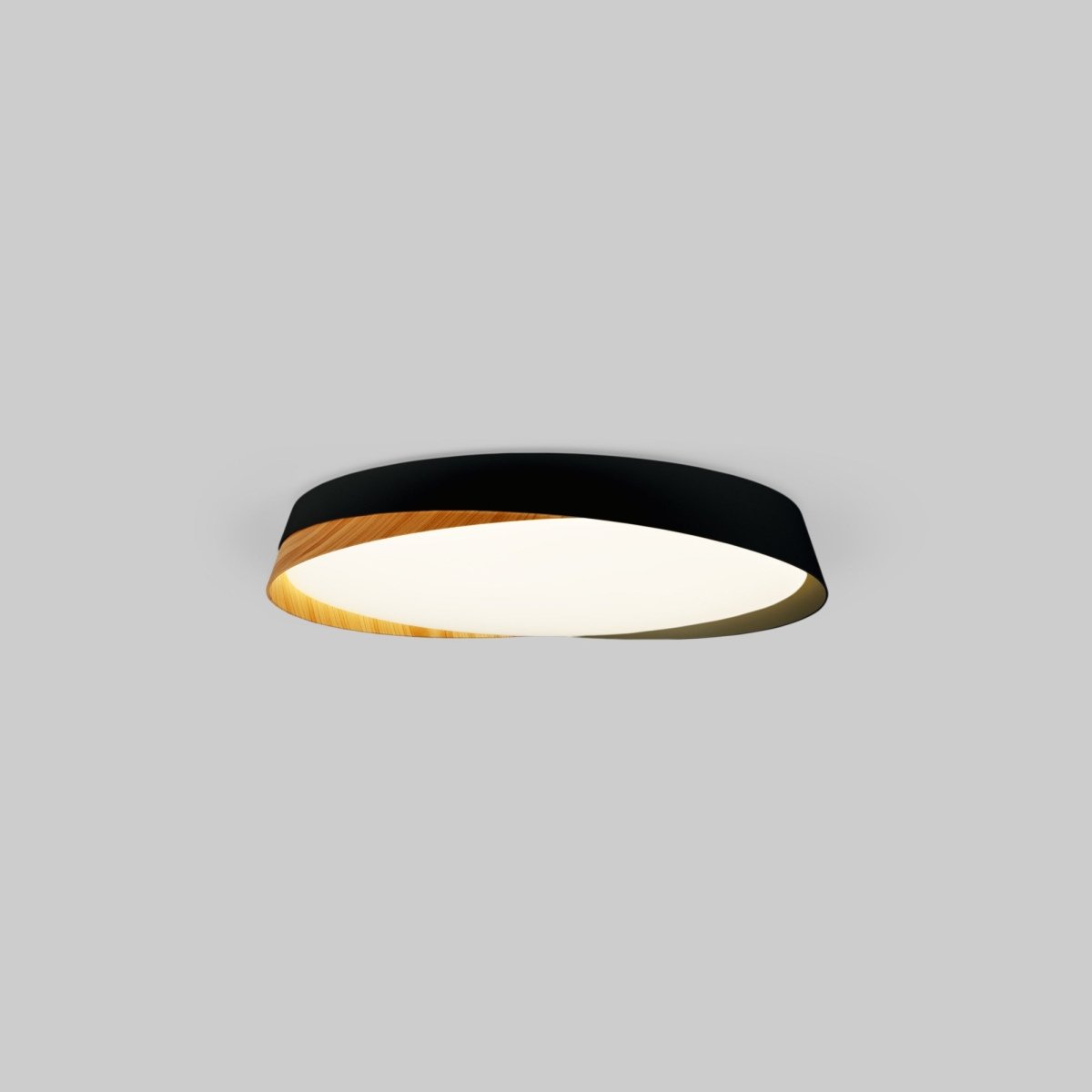 Lámpara de techo LED tipo plafón CCT 24W - Efecto madera - ø40cm - IP22 - Barcelona Led-