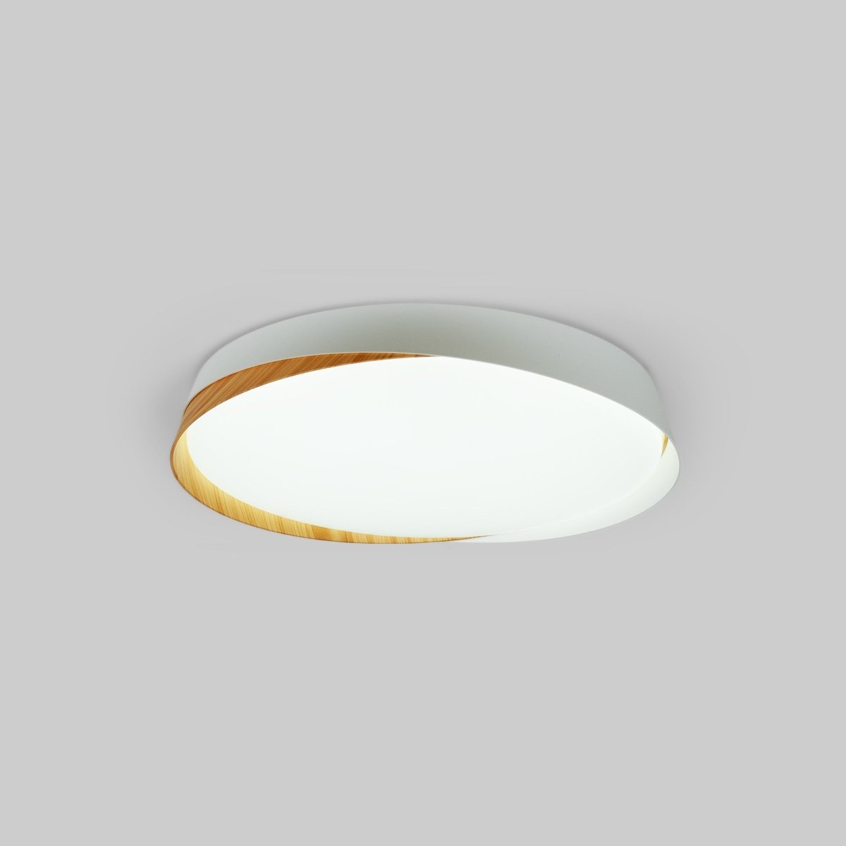 Lámpara de techo LED tipo plafón CCT 36W - Efecto madera - ø50cm - IP22 - Barcelona Led-