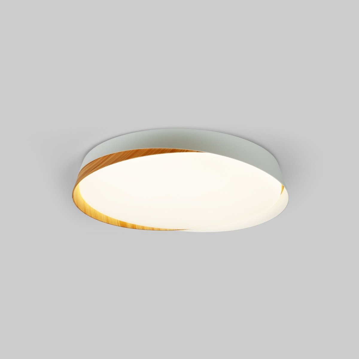 Lámpara de techo LED tipo plafón CCT 36W - Efecto madera - ø50cm - IP22 - Barcelona Led-