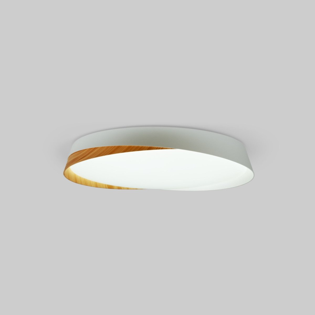 Lámpara de techo LED tipo plafón CCT 36W - Efecto madera - ø50cm - IP22 - Barcelona Led-