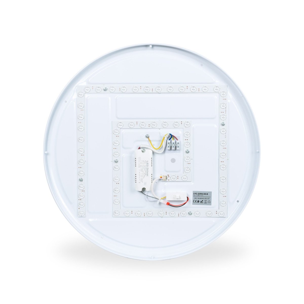 Lámpara de techo LED tipo plafón CCT 36W - Efecto madera - ø50cm - IP22 - Barcelona Led-
