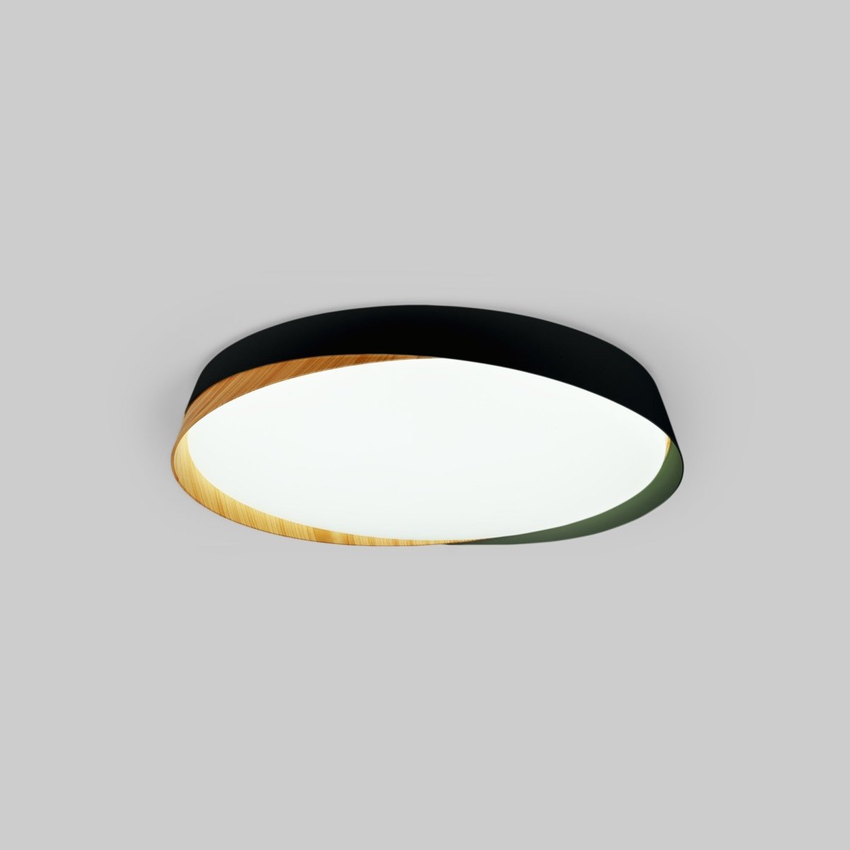 Lámpara de techo LED tipo plafón CCT 36W - Efecto madera - ø50cm - IP22 - Barcelona Led-