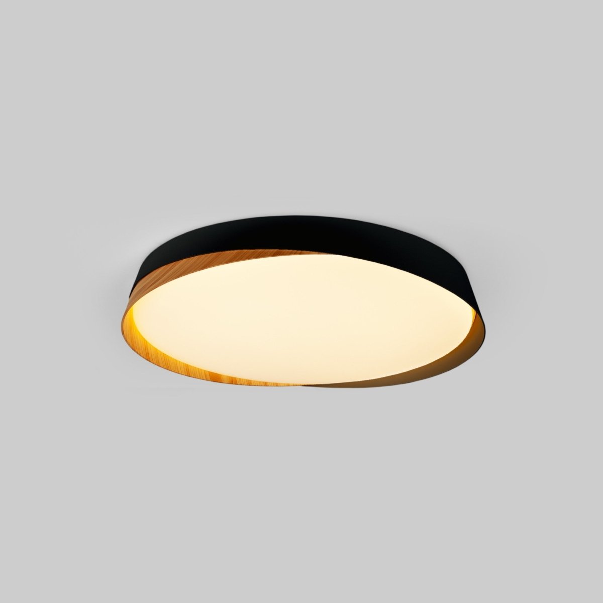 Lámpara de techo LED tipo plafón CCT 36W - Efecto madera - ø50cm - IP22 - Barcelona Led-