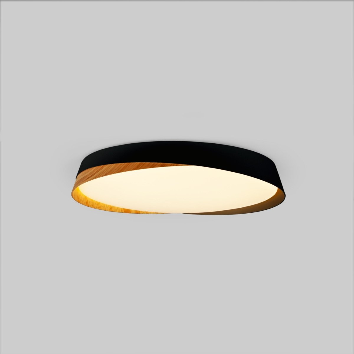 Lámpara de techo LED tipo plafón CCT 36W - Efecto madera - ø50cm - IP22 - Barcelona Led-
