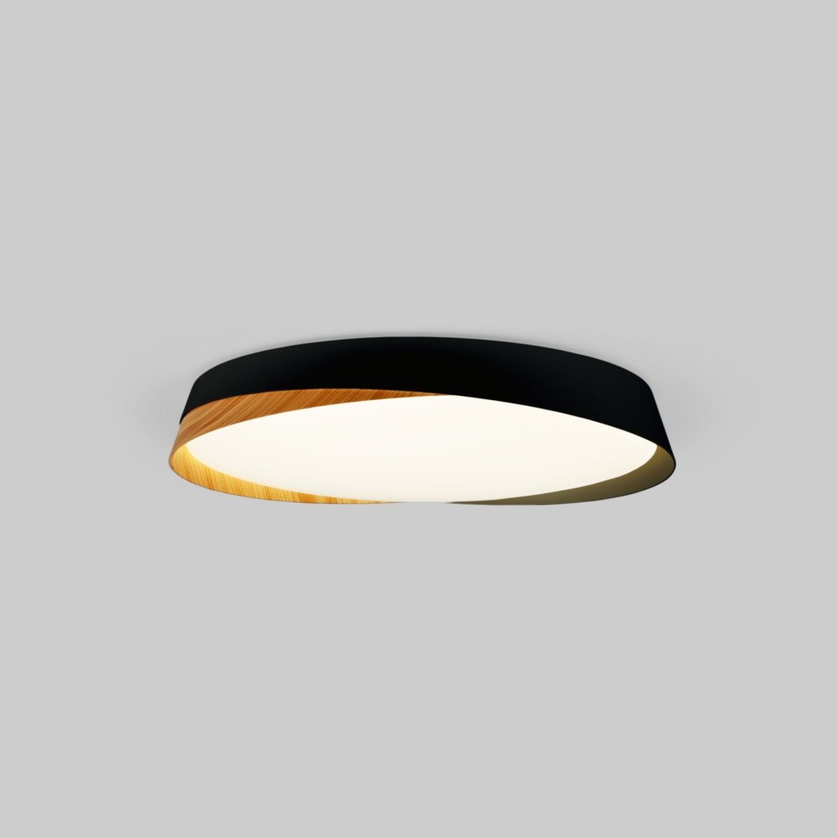 Lámpara de techo LED tipo plafón CCT 36W - Efecto madera - ø50cm - IP22 - Barcelona Led-