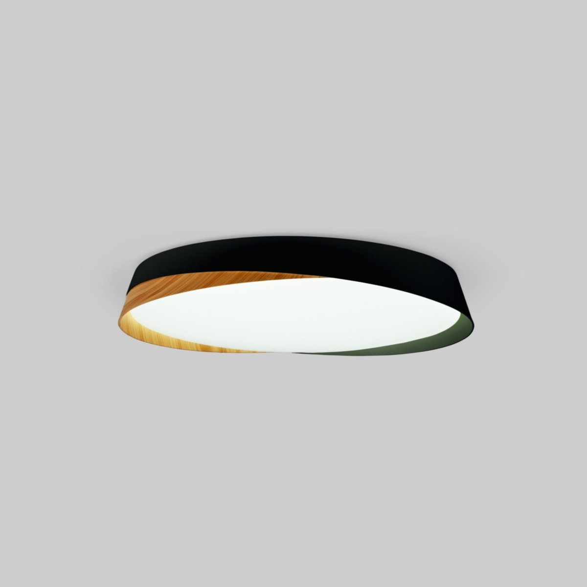 Lámpara de techo LED tipo plafón CCT 36W - Efecto madera - ø50cm - IP22 - Barcelona Led-