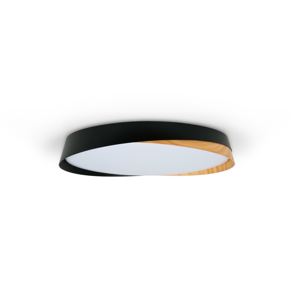 Lámpara de techo LED tipo plafón CCT 36W - Efecto madera - ø50cm - IP22 - Barcelona Led-