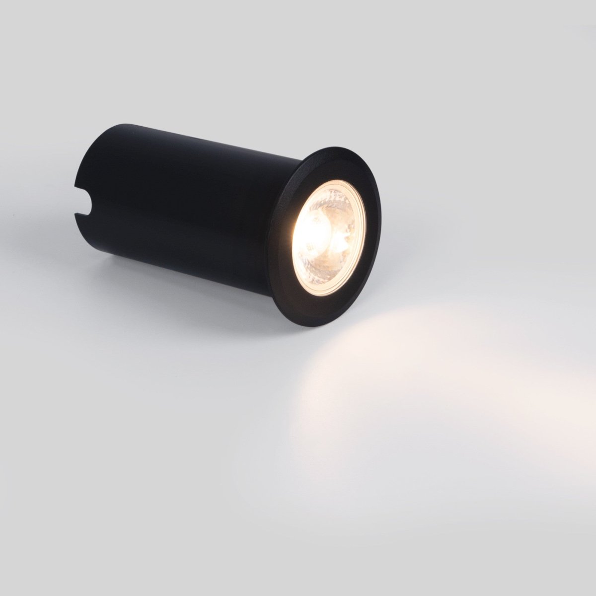 Baliza LED empotrable en suelo 10W - Blanco cálido - IP67 - Color Negro - Barcelona Led-