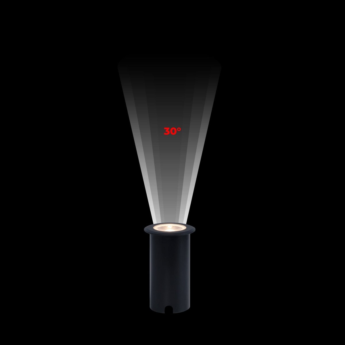 Baliza LED empotrable en suelo 10W - Blanco cálido - IP67 - Color Negro - Barcelona Led-
