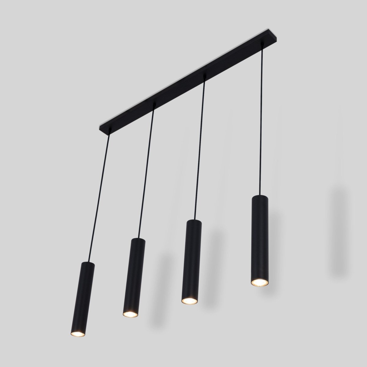 Lámpara colgante minimalista cuádruple "Bila 4" - GU10 - Barcelona Led-Decoración