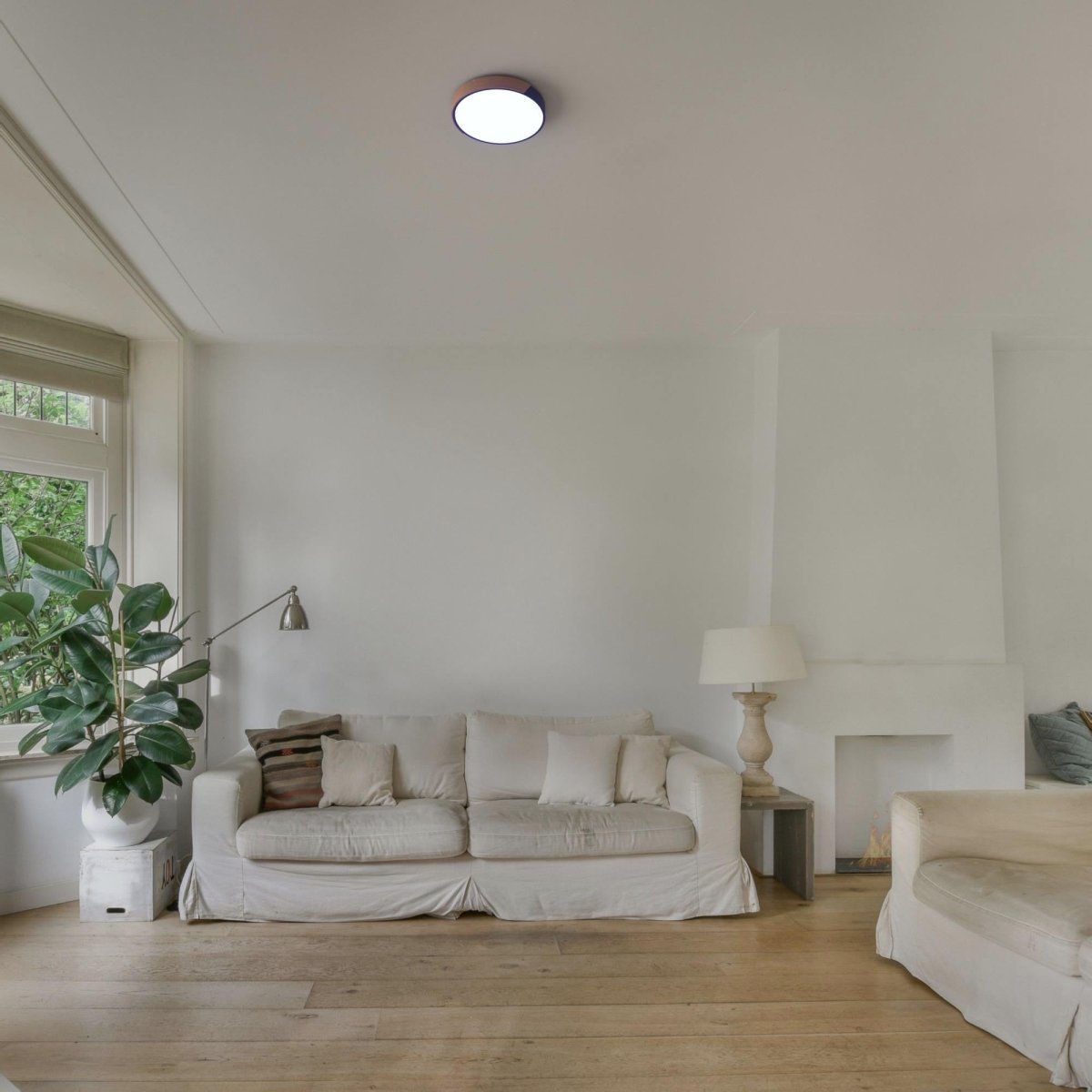 Plafón LED techo CCT 24W - Madera y Policarbonato - ø40cm - IP22 - Barcelona Led-