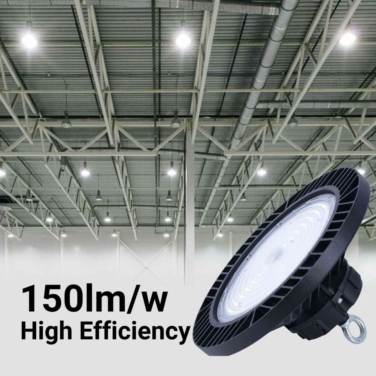 Campana LED industrial - 200W - PHILIPS Lumileds - Driver LIFUD - 5000K - IP65 - 7 años garantía - Barcelona Led-