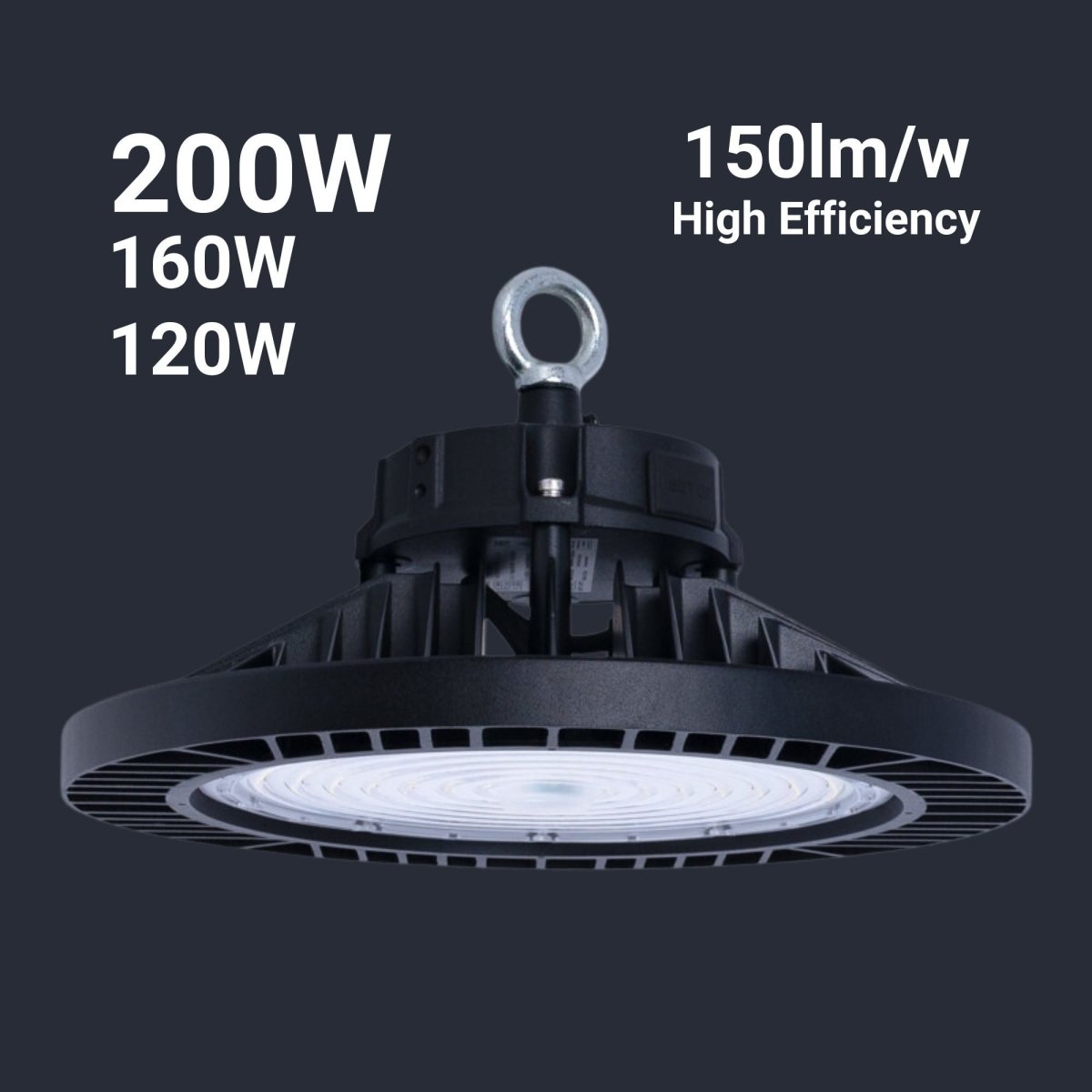 Campana LED industrial - 200W - PHILIPS Lumileds - Driver LIFUD - 5000K - IP65 - 7 años garantía - Barcelona Led-