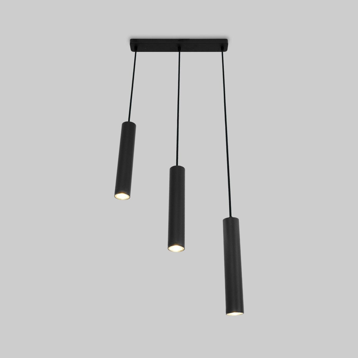 Lámpara colgante triple minimalista "Bila 3" - GU10 - Barcelona Led-Decoración