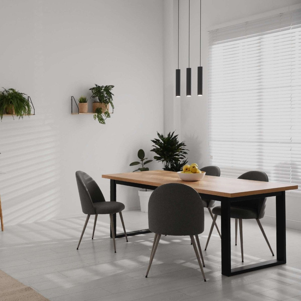 Lámpara colgante triple minimalista "Bila 3" - GU10 - Barcelona Led-Decoración