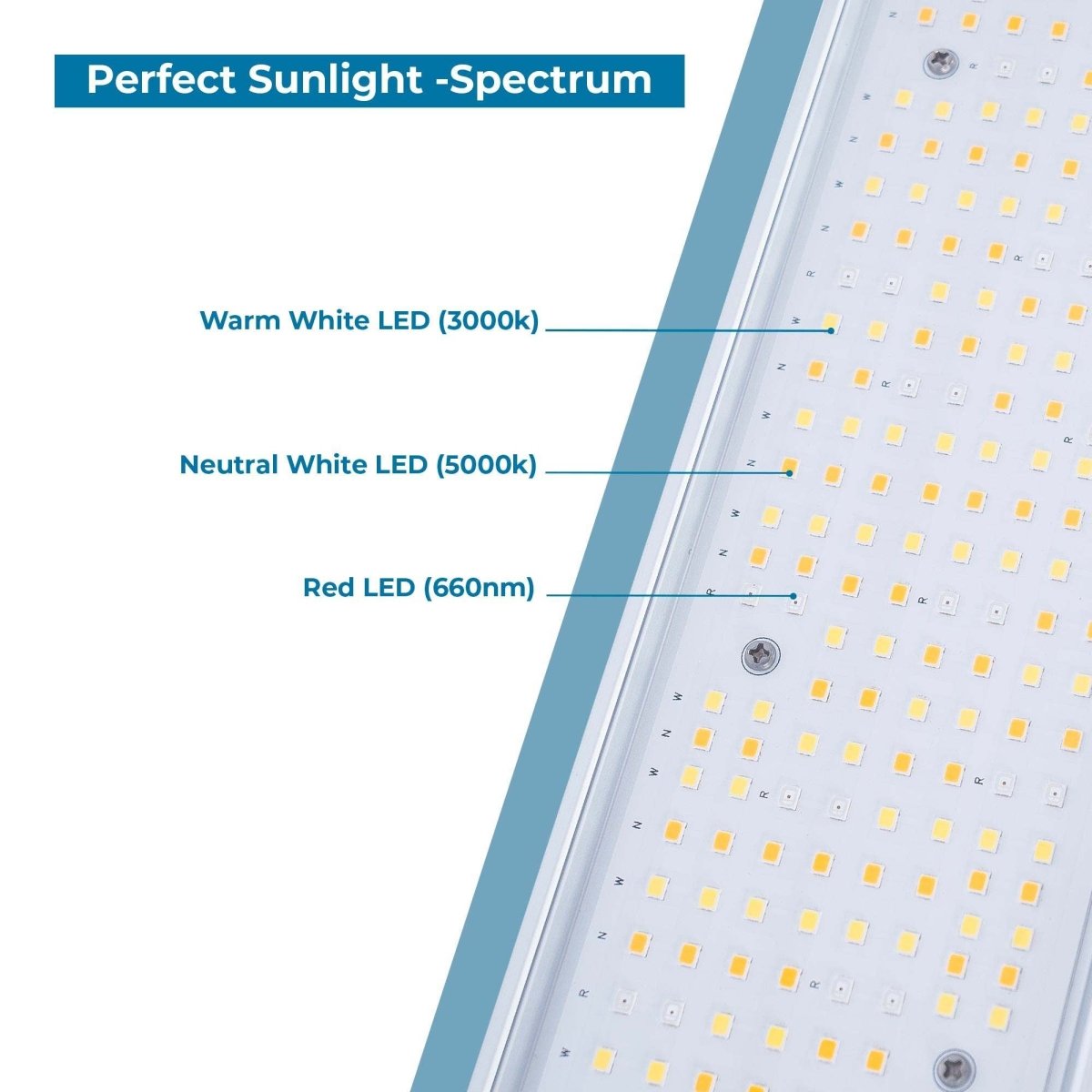Luminaria LED de cultivo interior - 250W - Regulable 0-10V - Grow light Full Spectrum - Barcelona Led-