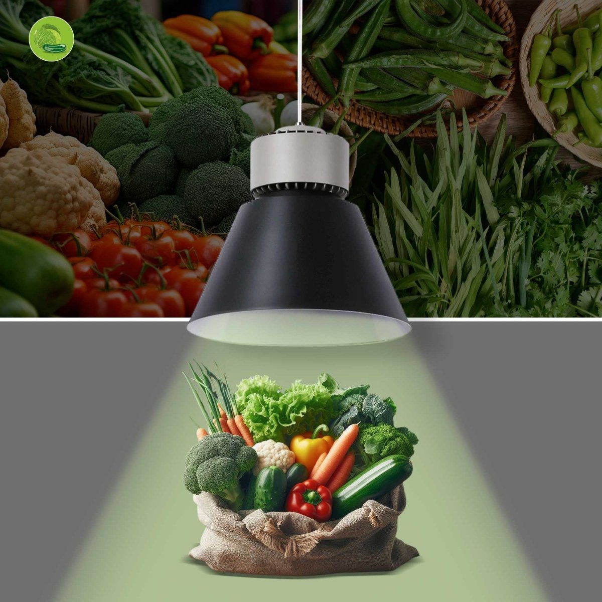 Campana LED 36W especial para verdulerías - Driver KeGu - Barcelona Led-