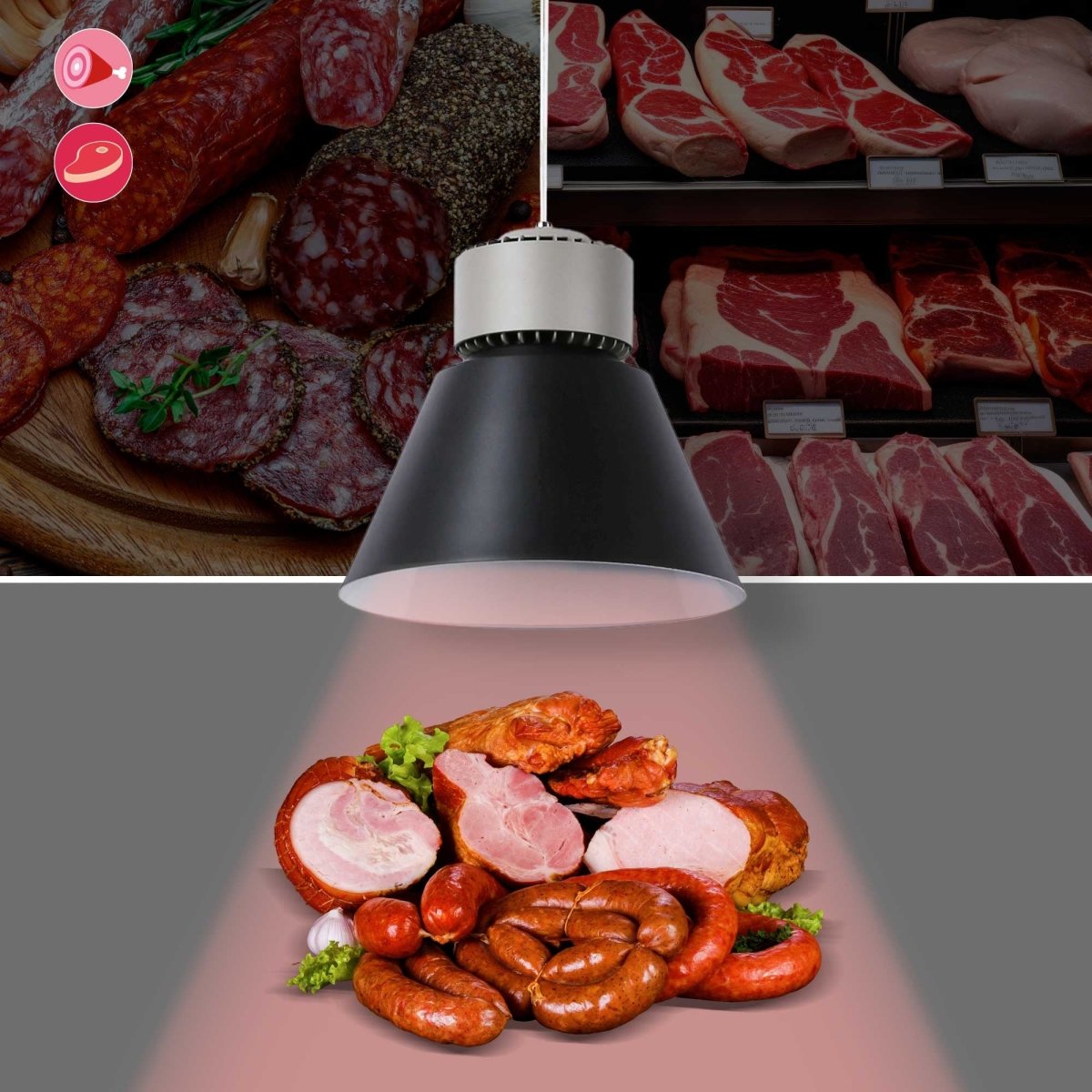 Campana LED 36W especial para carnicerías - Driver KeGu - Barcelona Led-