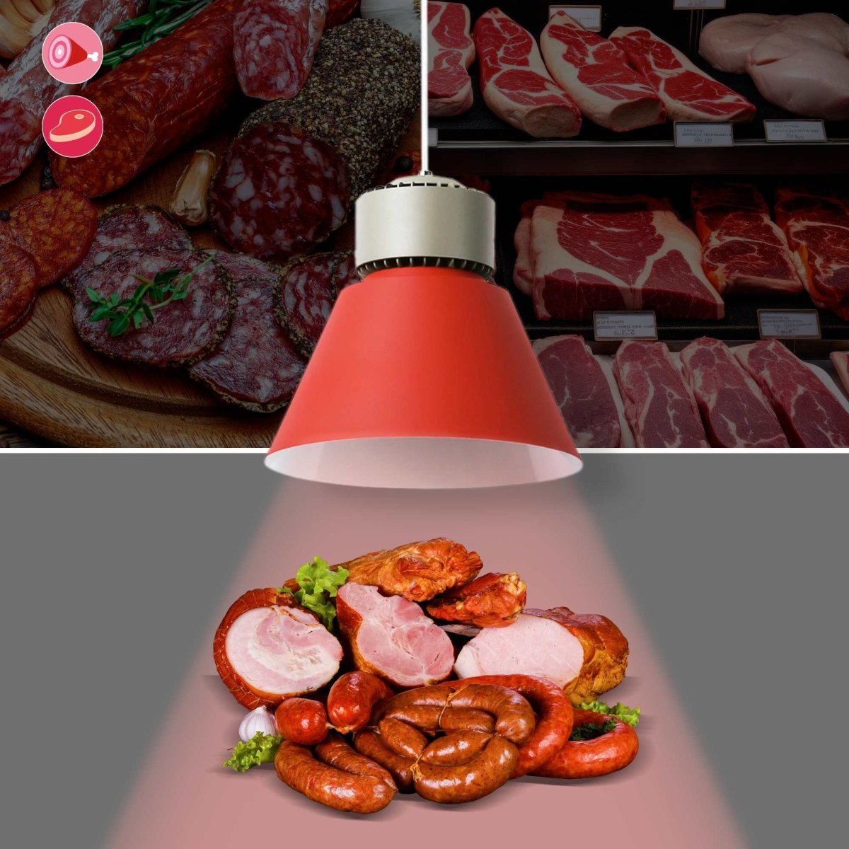 Campana LED 36W especial para carnicerías - Driver KeGu - Barcelona Led-
