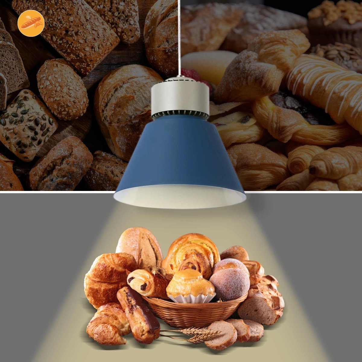 Campana LED 36W especial para panaderías - Driver KeGu - Barcelona Led-