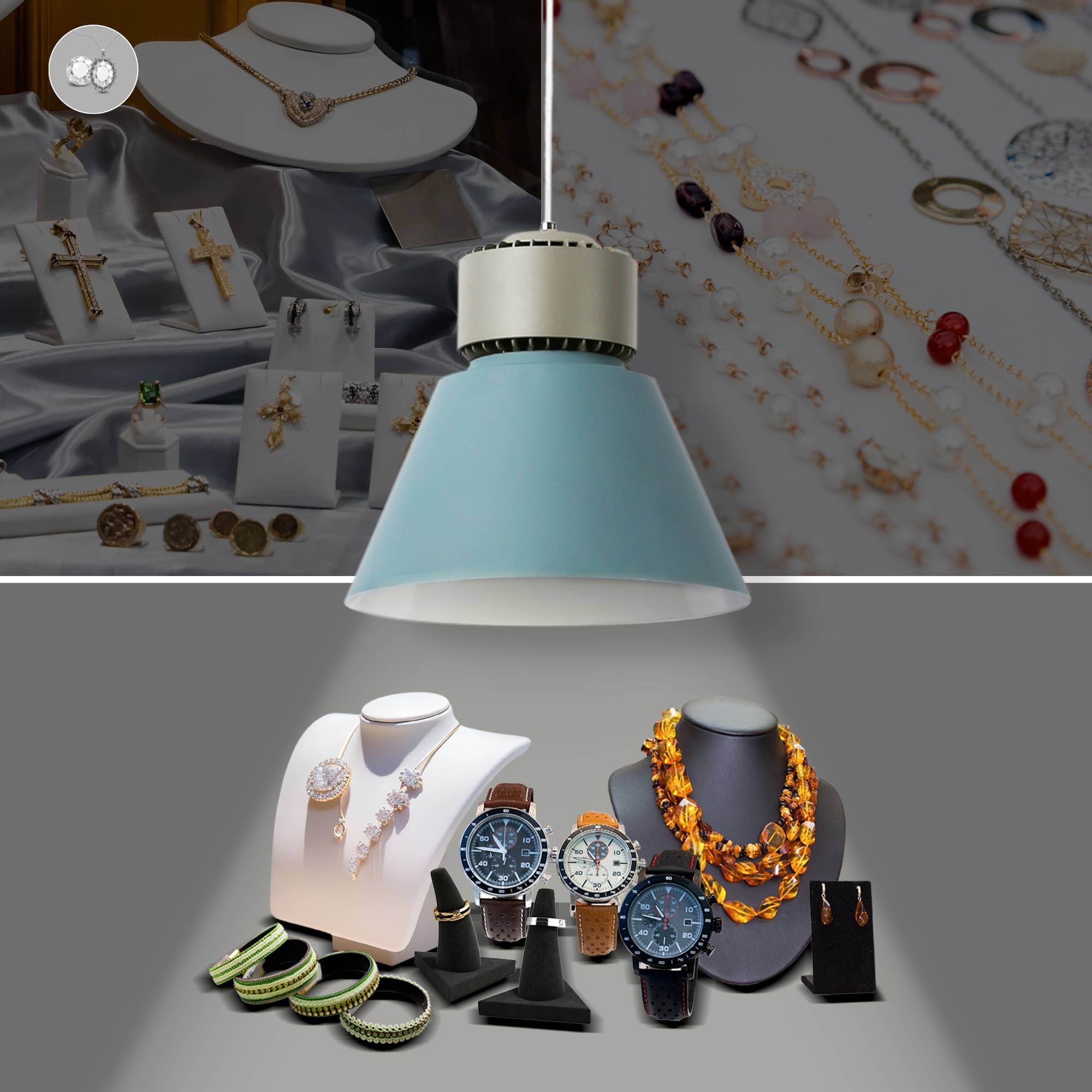 Campana LED 36W especial para joyerías - Driver KeGu (28)