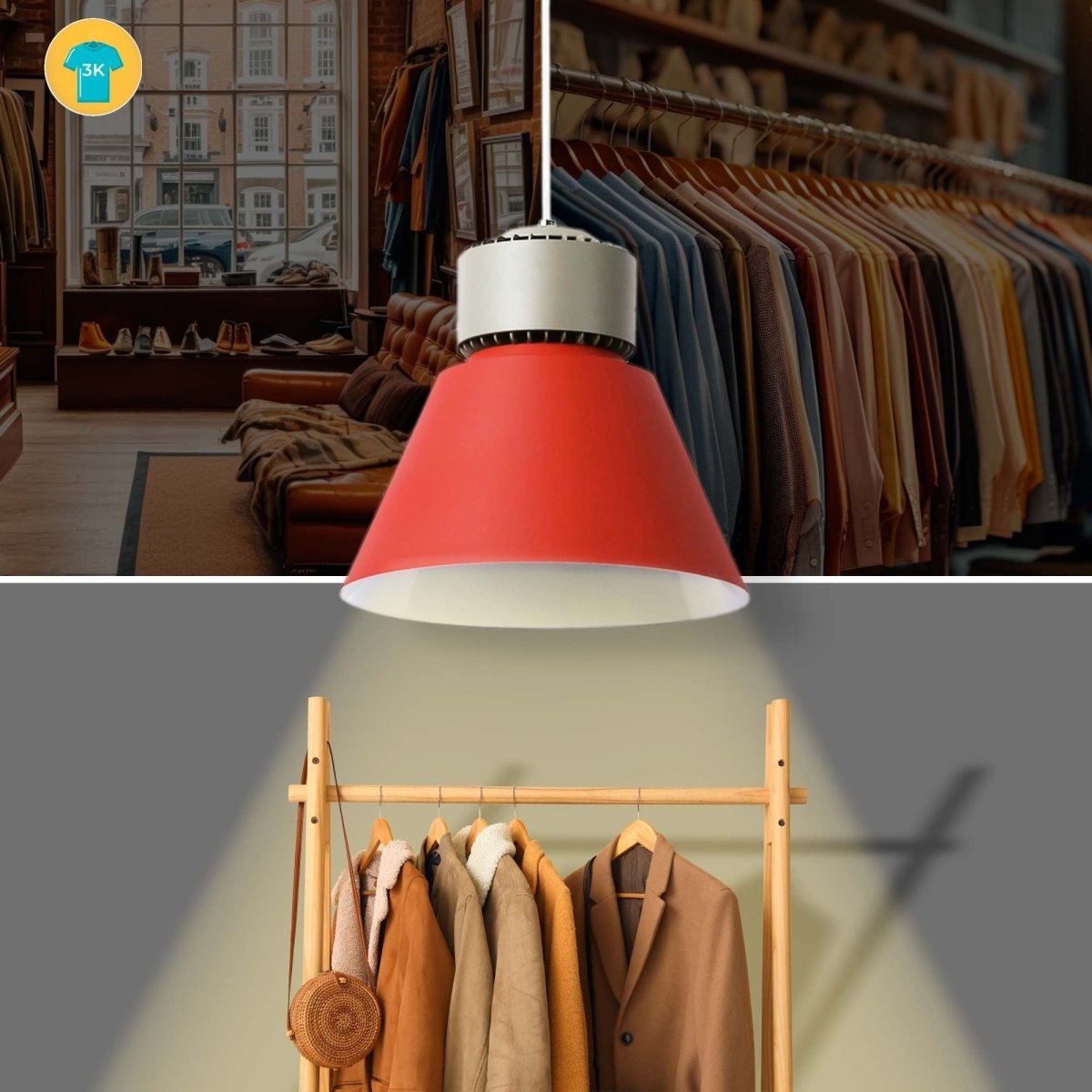 Campana LED 36W especial para moda y retail - CRI90 - 3000K - Driver KeGu - Barcelona Led-
