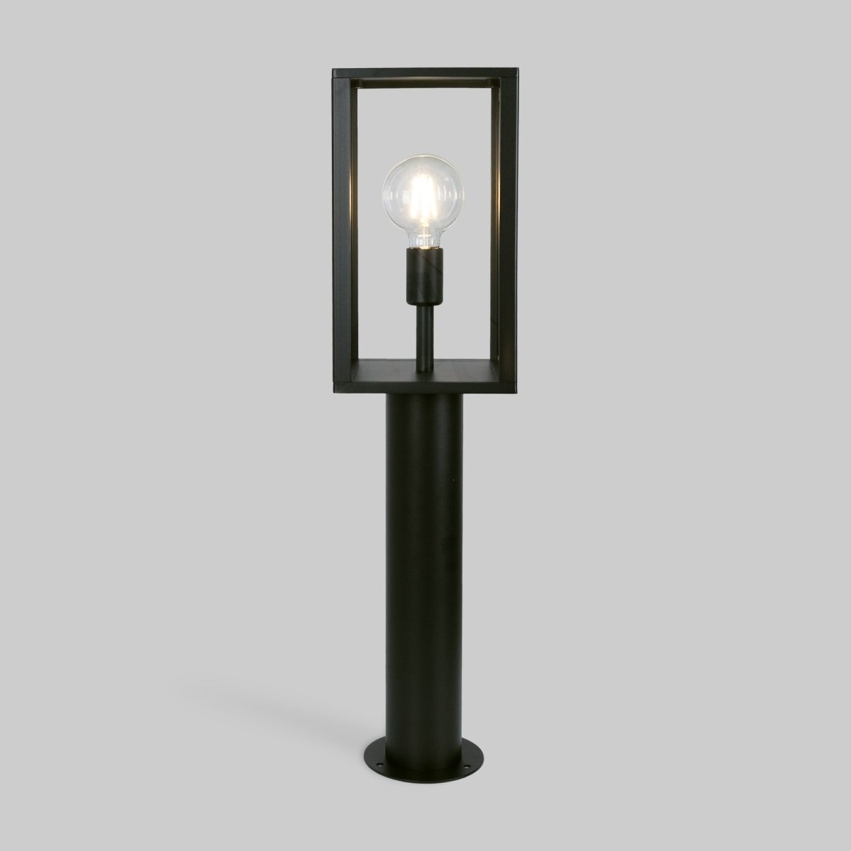 Farola de jardín tipo bolardo "Glass House" - 80cm - E27 - Barcelona Led-