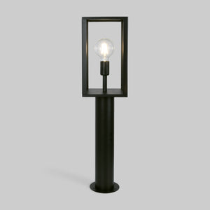 Farola de jardín tipo bolardo "Glass House" - 80cm - E27 (3)