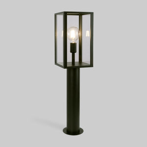 Farola de jardín tipo bolardo "Glass House" - 80cm - E27 (5)