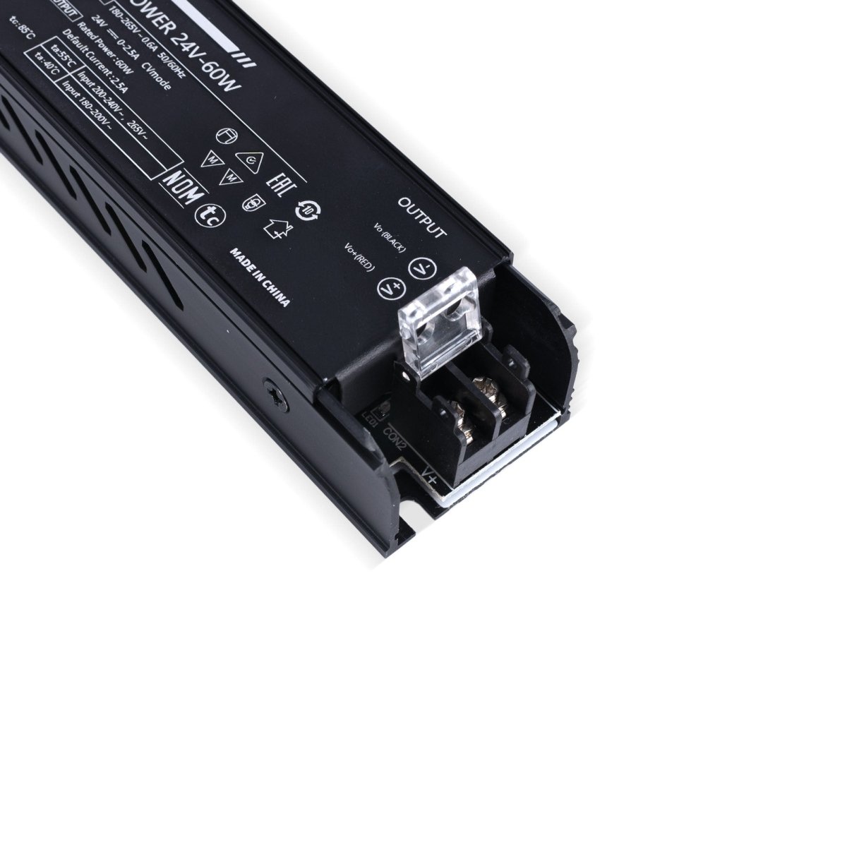 Fuente de alimentación Slim 60W 24V - 2.5A - Alta eficiencia - IP20 - Barcelona Led-Material eléctrico