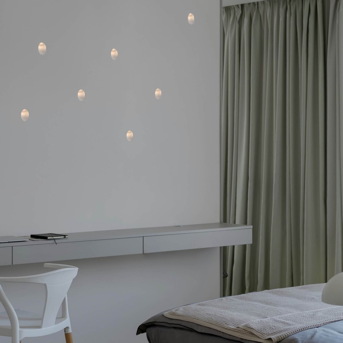 Aplique de pared empotrable de escayola "Olive" - Trimless / integración - Barcelona Led-Decoración
