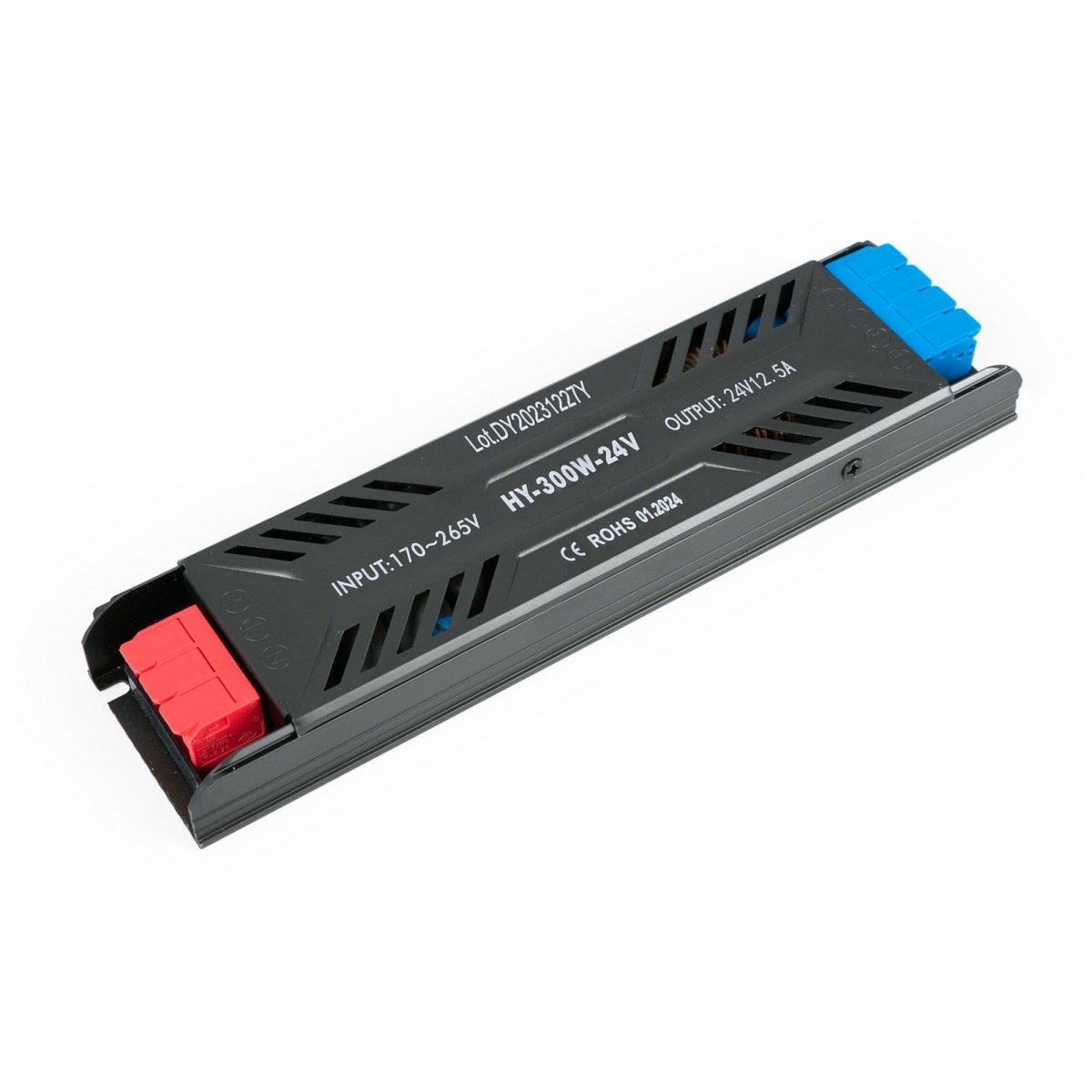 Fuente de alimentación Slim 300W 24V - 12.5A - Regleta conexión rápida - IP20 - Barcelona Led-Material eléctrico