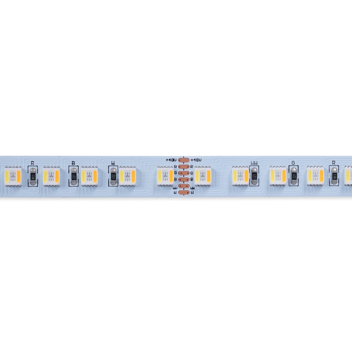 Tira LED 48V DC - RGB + CCT - 15W/m - 12mm - IP20 - 10 metros - 90ch/m - Barcelona Led-